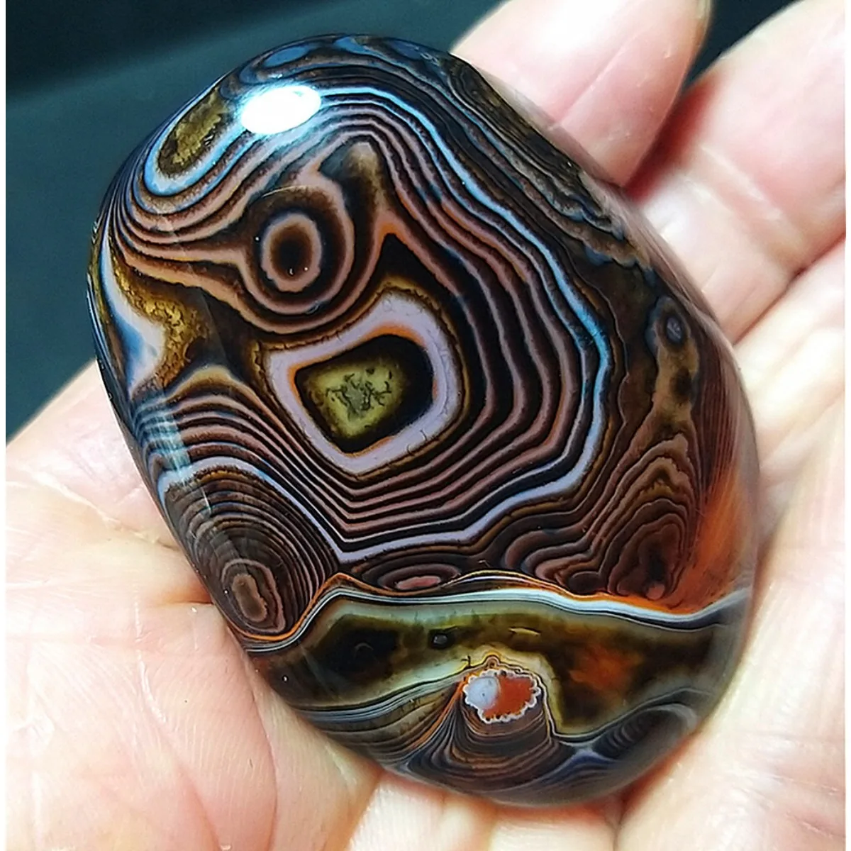 4PC Banded Agate Banded Pattern, Mountain Gem, Polished Tumbled, Vase Filler, Natural Stone, Crystal Collection, Table Display