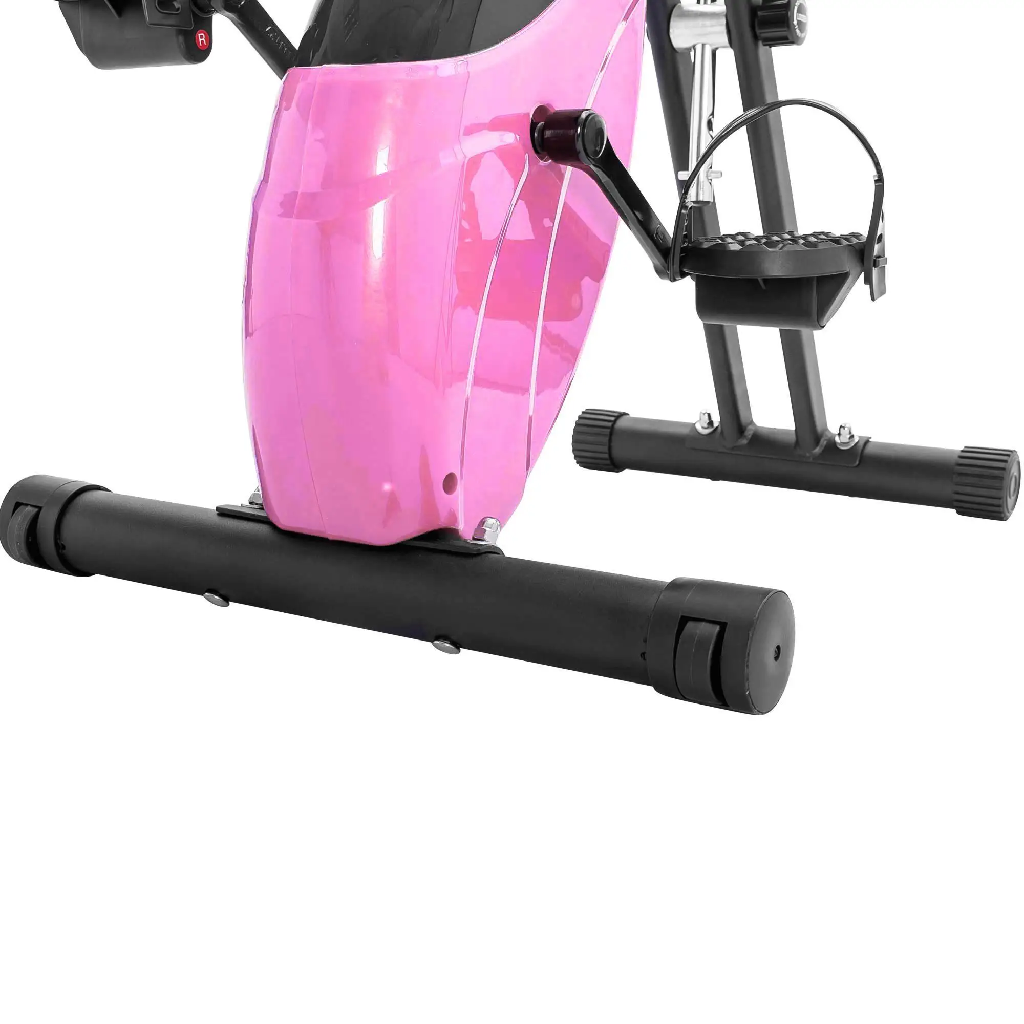 Folding X-Bike Exercise Bike - 16 Levels Resistance, Upright & Recumbent, Arm Bands & Backrest for Home Fitness