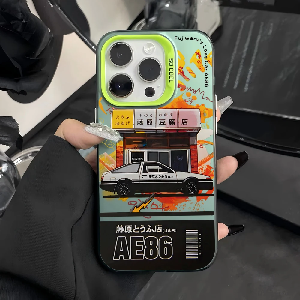 Initial D AE86 Phone Case for Samsung Galaxy A55 A54 A53 A52 A51 A50 A35 A34 A33 A30 A25 A23 A22 A16 A15 A14 A13 4G 5G Cover