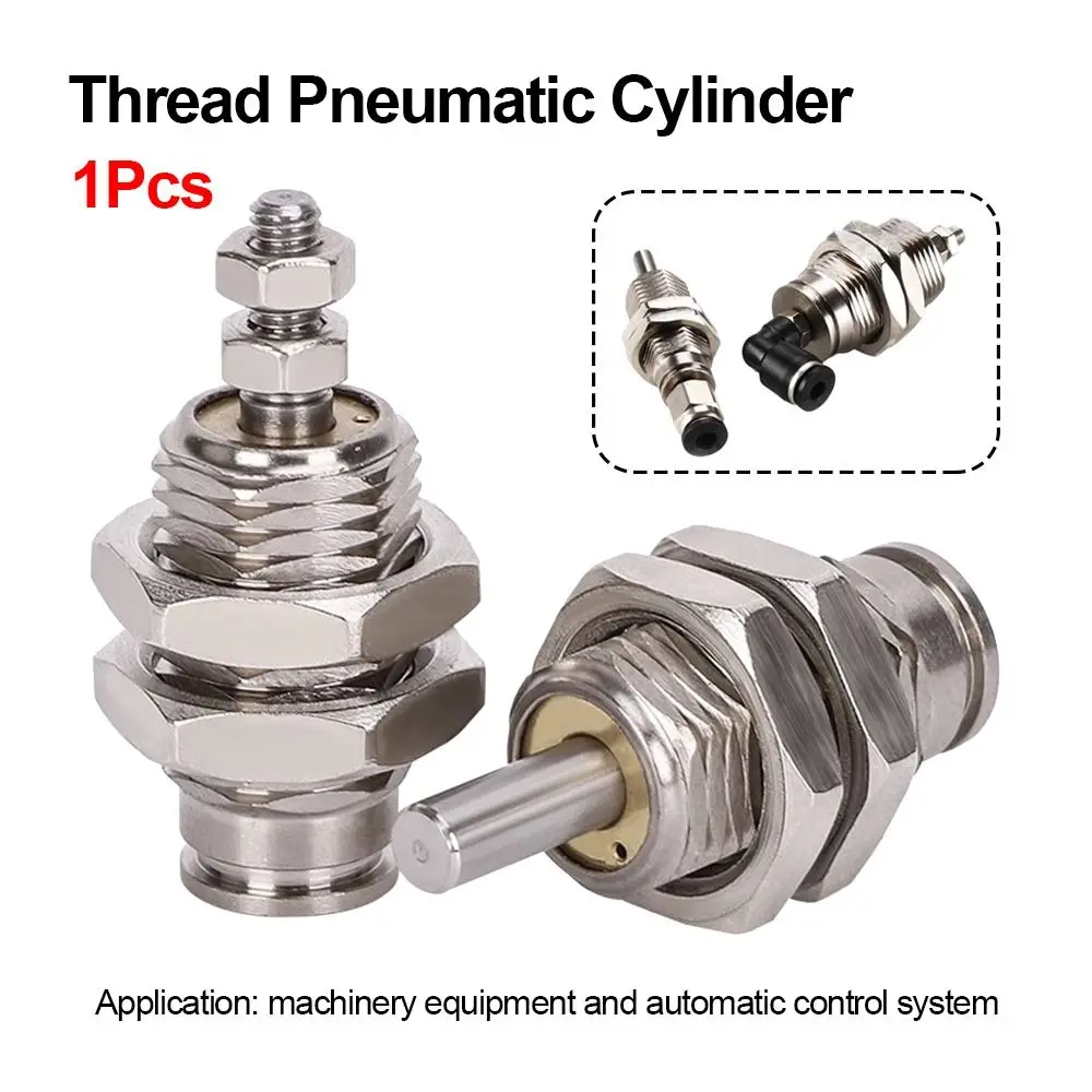 1Pcs Bore 6/10/15mm CJPB Pneumatic Cylinder Stroke 5-20mm SMC Type Thread Pneumatic Cylinder Spring Return Metal