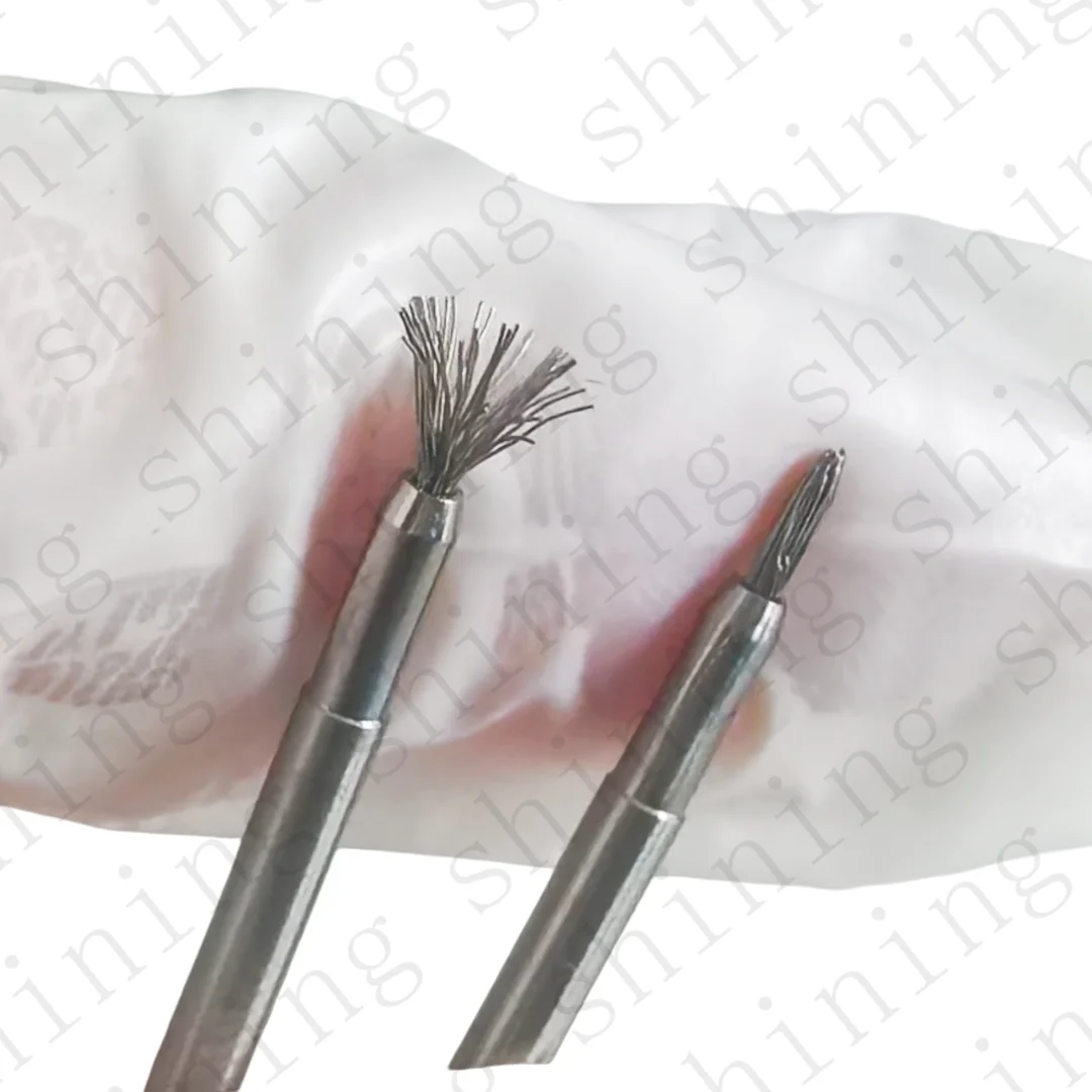 Dental Implant Surface Cleaning Titanium Brush Debridement Peri-Implantitis Threads Tool Maintenance Leaning