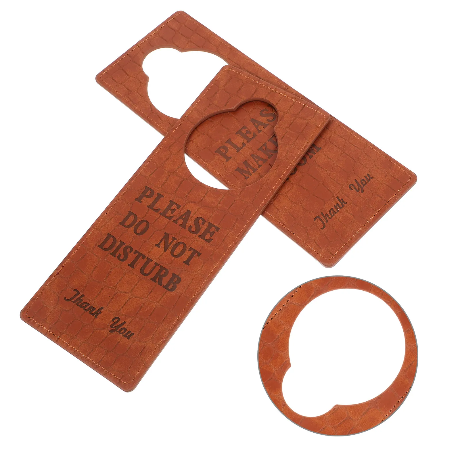 2Pcs Hotel Door Hanger Sign Double Sided Do Not Disturb Please Make Up Room for Guestrooms Offices Bedrooms Door Handle Hanging