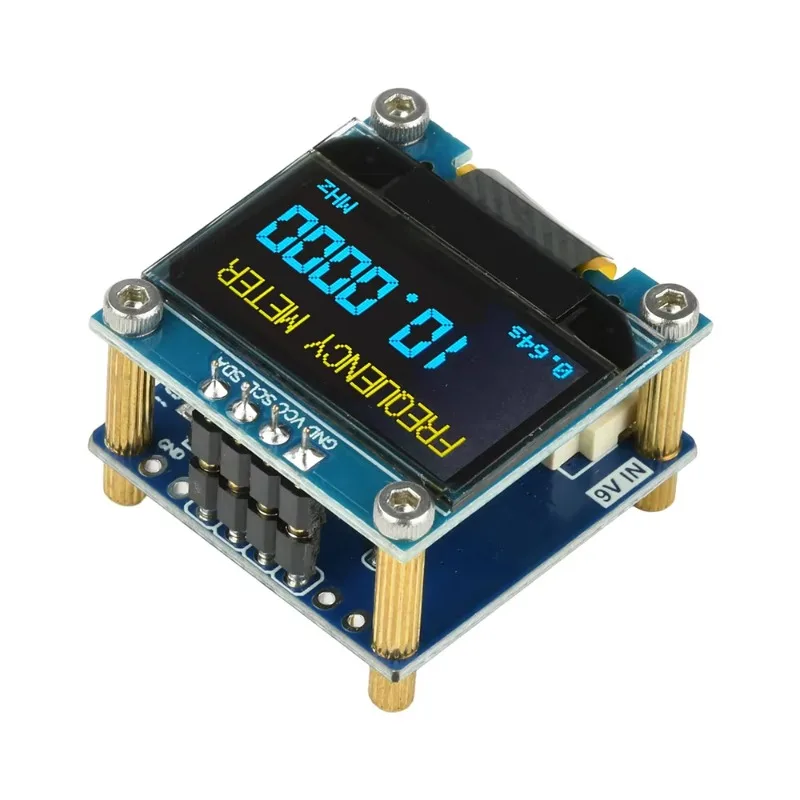 20MHz-2.7GHz 1KHz-100MHz frequency display module frequency counter 0.96 inch OLED display RF digital signal meter