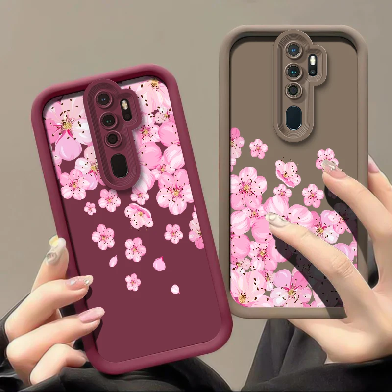 Phone Case For OPPO Realme 13 Pro Plus 12 Lite 15 Pro 14 9 8 8i 7 7i 6i 5i 5 11 4G 5G Soft Silicone Matte Flower Print Cover #1