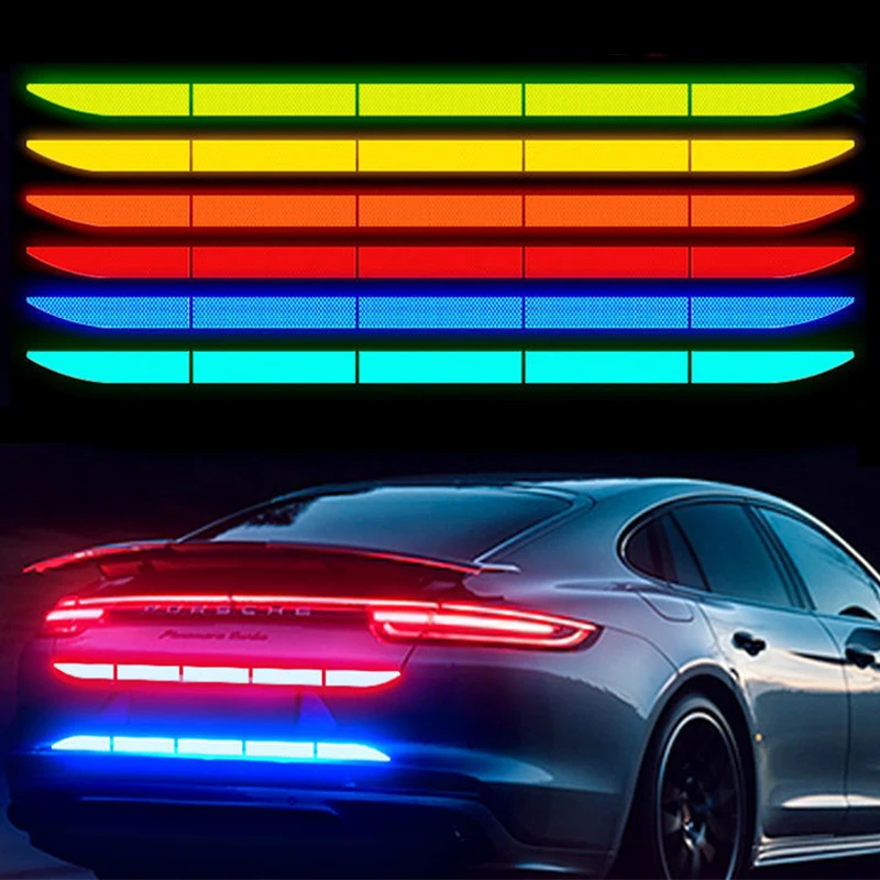 

Car Sticker Reflective Warning Safety Tape Anti Collision Warning Reflective Stickers for Automobile Trunk Moto Car Accessories