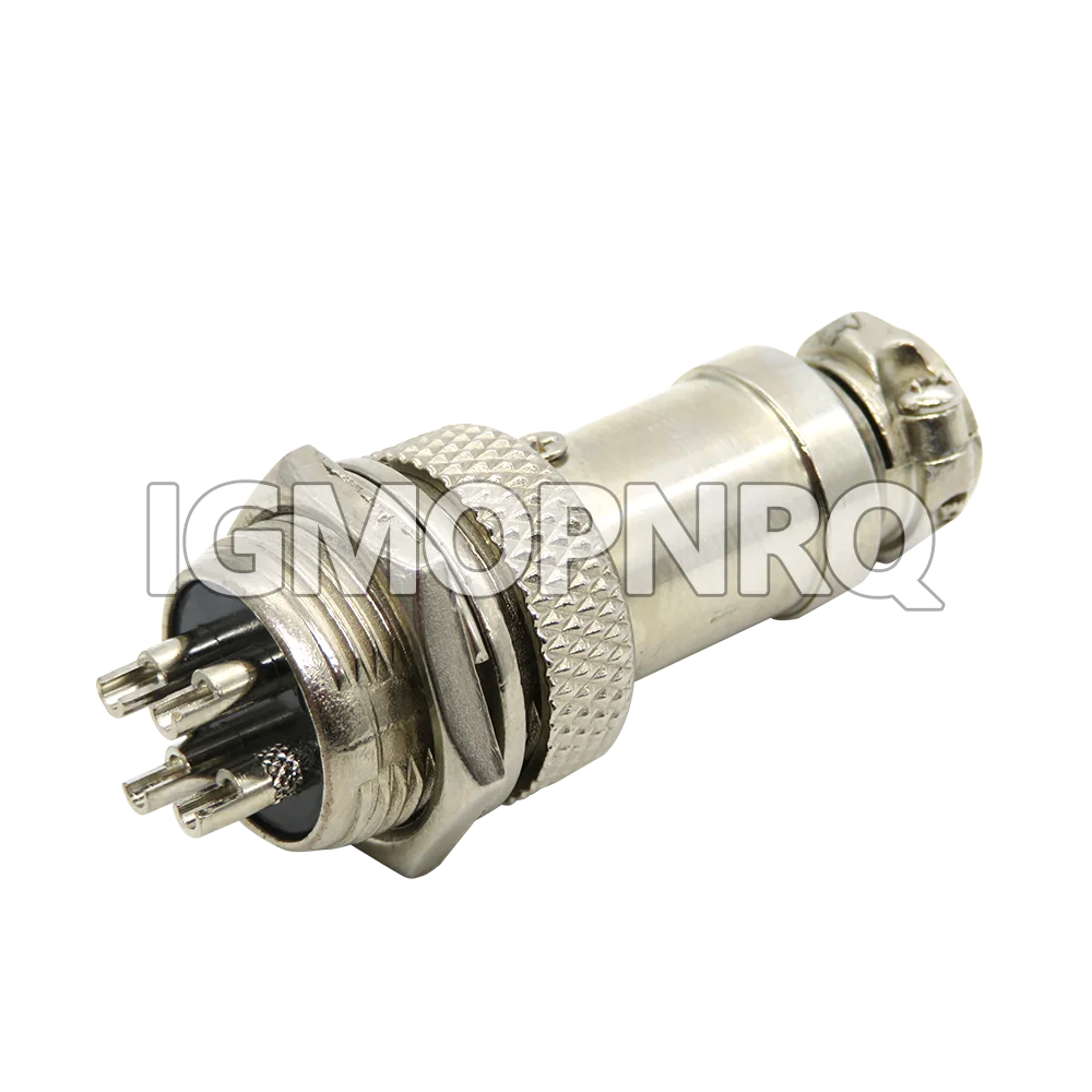 1Set GX16 2/3/4/5/6/7/8/9 Pin Male & Female 16mm Metal Circular Aviation Connector  Socket Plug 2PIN 3PIN 4PIN 5PIN 6PIN