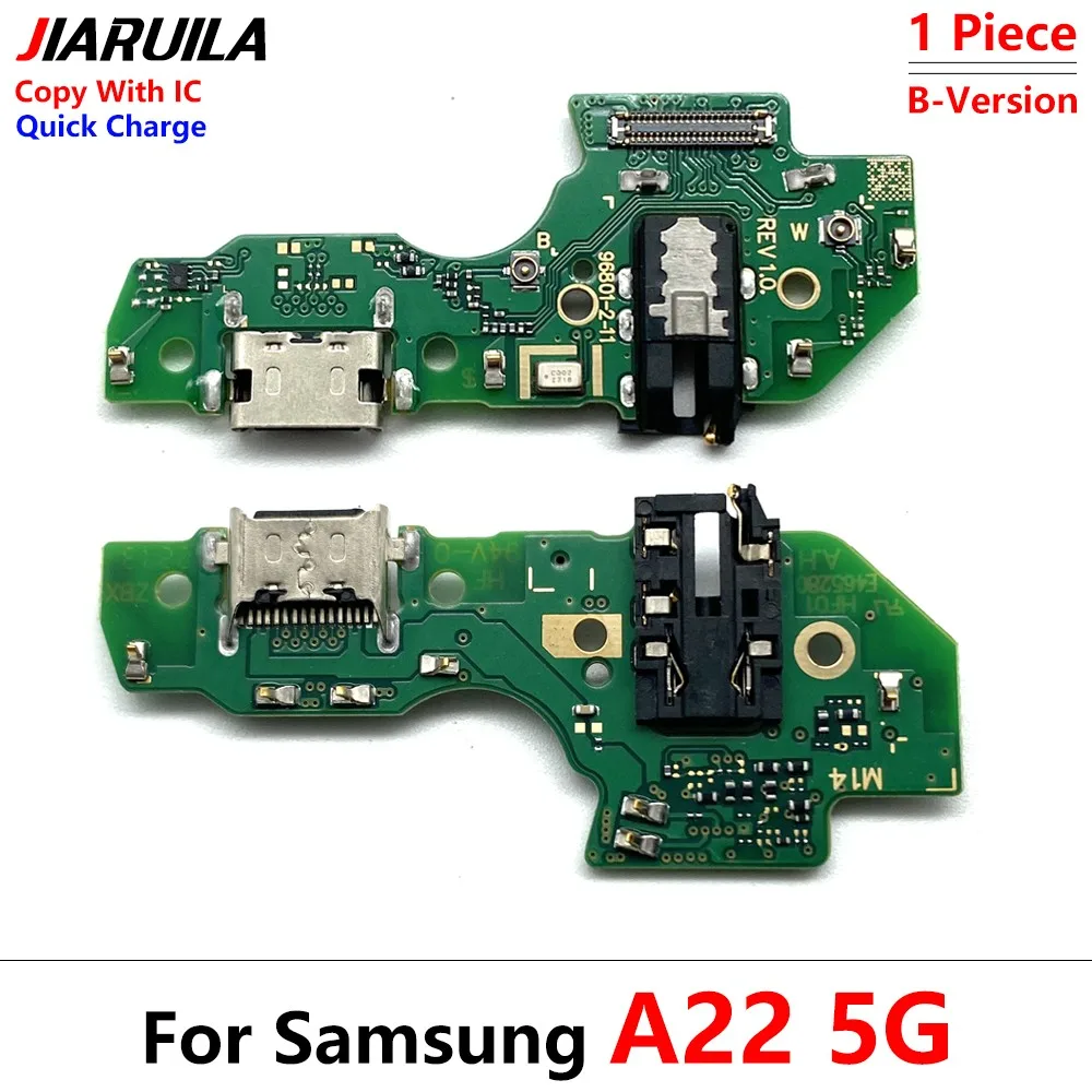 10 buah kabel fleksibel papan konektor pengisi daya Port pengisian daya USB untuk Samsung A22 A32 A12 A02 A03 A04 A04s A04E A05 A05s 4G 5G