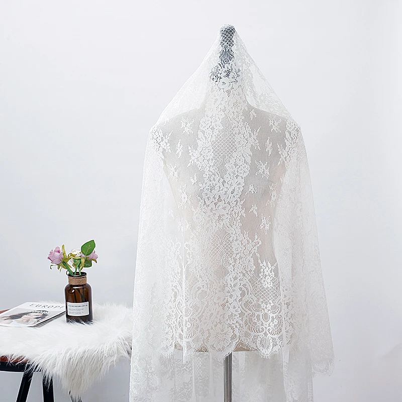 

3M Selected High-end Custom Embroidered Lace, Suitable for Wedding Dress Fabrics, Tablecloths, Curtains Background Decoration