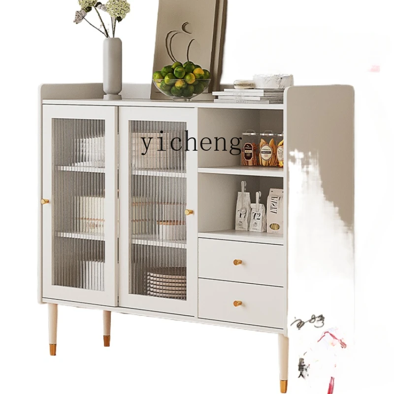 

XL Sideboard Cabinet Solid Wood Tea Cabinet Wall Multi-Functional Storage Dining Room Dining Cabinet