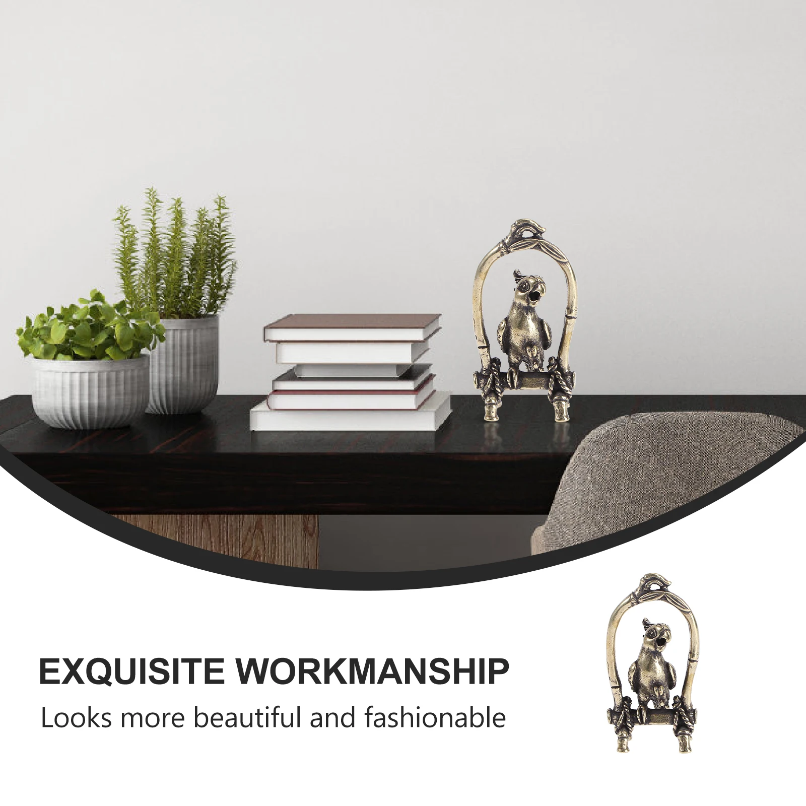 

Parrot Cage Decorative Brassware 1x2 Parrot Brassware 5cm Brass Tea Pet Adornment Decorative nament Home Accessories Jewelry
