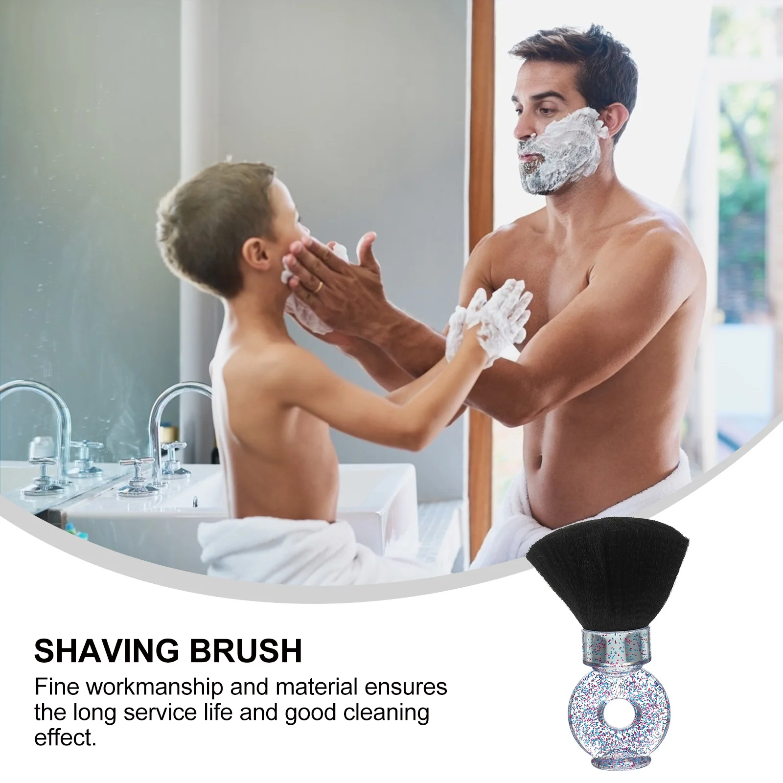 

Beard Brush Hairdressing Neck Duster Salon Cleaning Shaving Broken Hair Remove Styling Barber Neck Duster Supplies