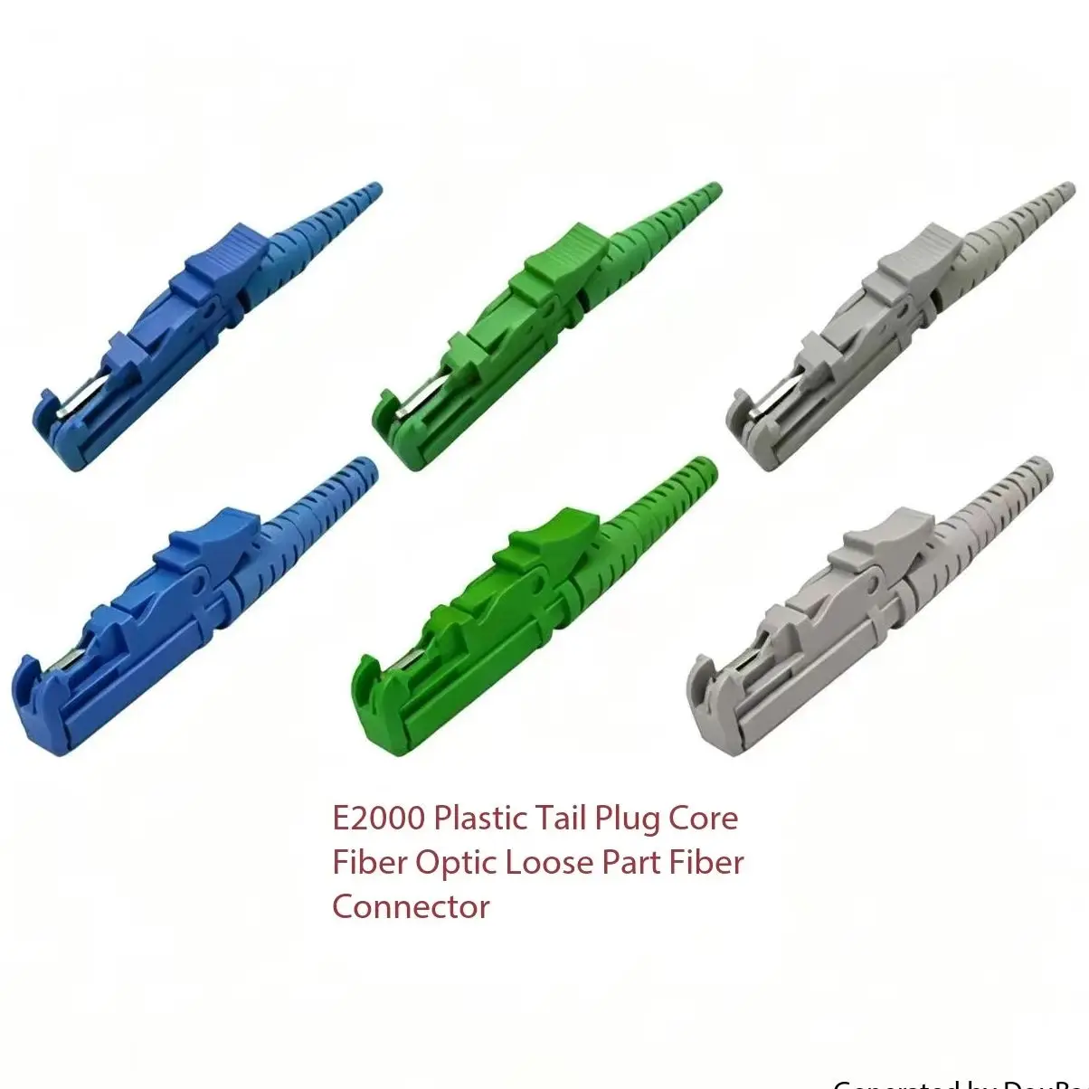 E2000 fiber optic connector kits include ferrule 200pcs APC UPC SM MM 2.0mm 3.0mm 0.9mm Chinese made green blue gray