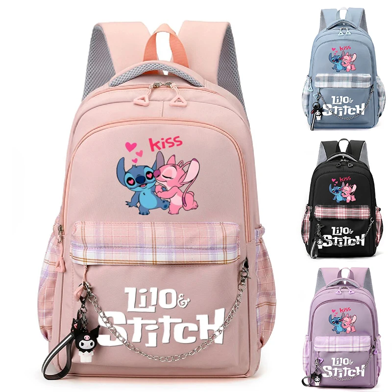 

Рюкзак Mochila Disney Lilo Stitch для девочек, студенческий подростковый детский рюкзак, женские повседневные школьные сумки, детский подарок на день рождения, игрушка
