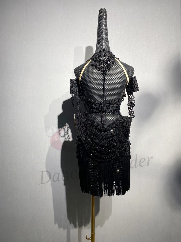 

Latin Dancers, Adults, Children, High-End Custom Woven Circular Dresses, Tango Samba AB Stone Performance Dresses