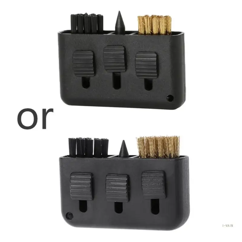 

M5TC Щетка для гольфа 3 в 1, черный карманный портативный выдвижной многоразовый очиститель канавок для гольф-клуба для гольфа,