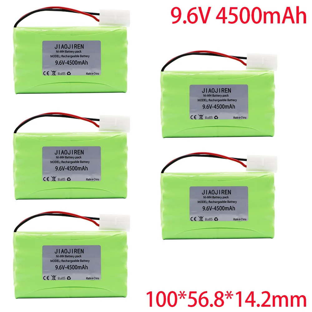 9.6v 4500mah Rechargeable Battery For Rc toys Cars Tanks Robots Gun NiMH Battery AA 9.6v 3500mah Batteries Pack For Rc Boat 5PCS