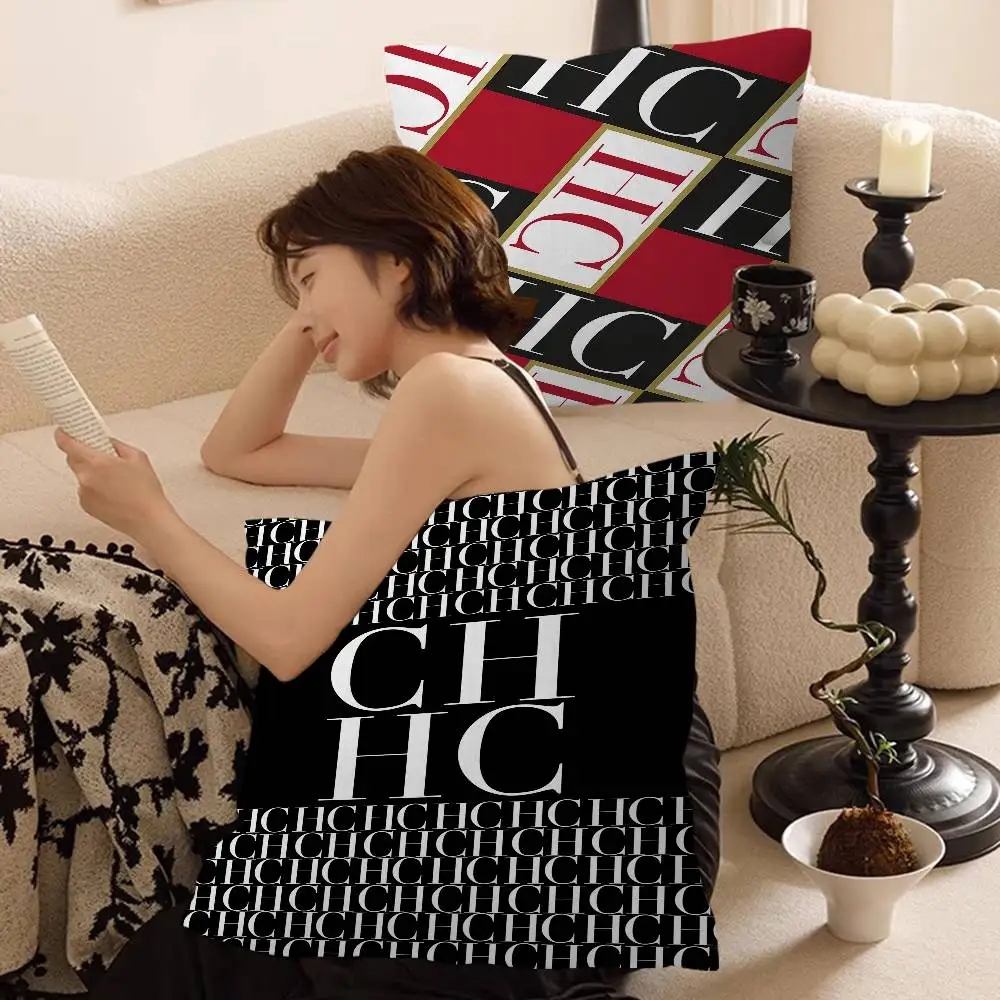C-CarolinaS Fashion H-HerreraS 45*45cm Cushion Cover Pillow Cover Decor Pillowcase Home Pillowcase for Couch Pillow