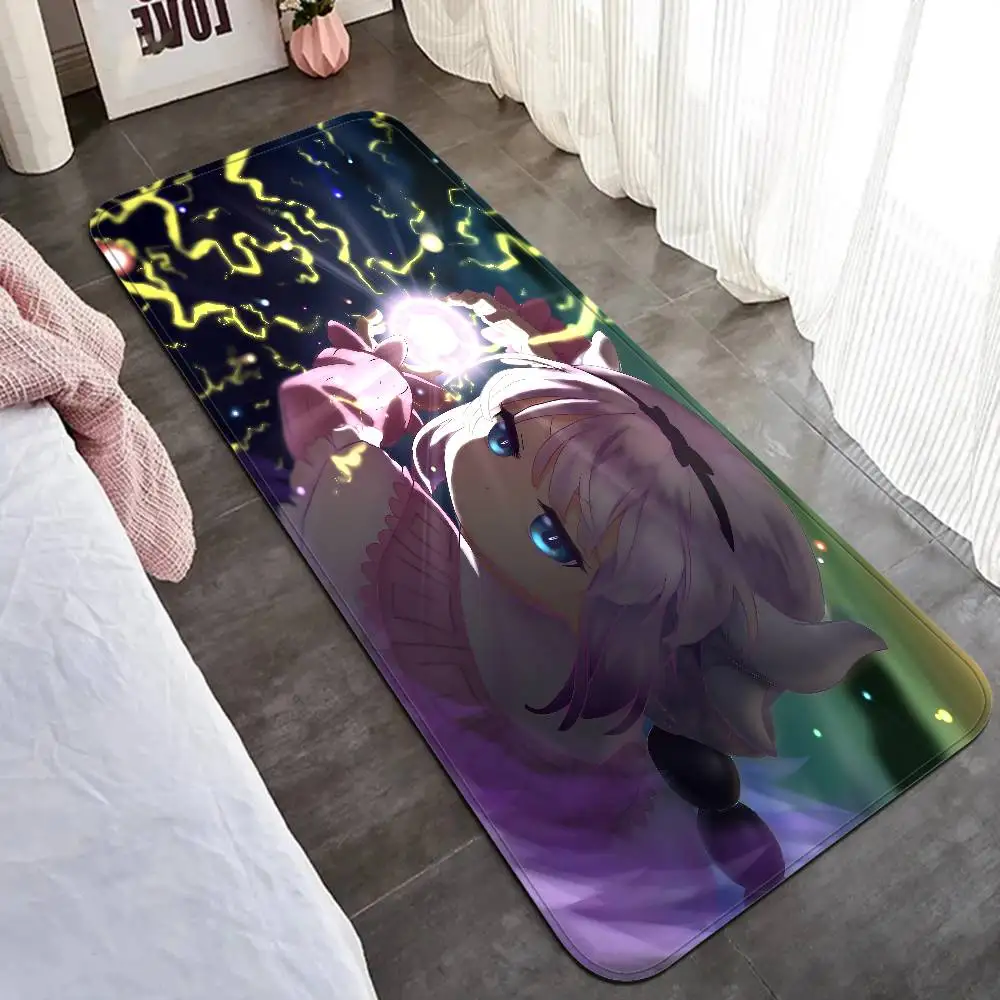 Miss Kobayashi Dragon Maid Anmie Kitchen Mat Kids Room Bedroom Decoration Balcony Anti-Slip Doormat Living Room Alfombra