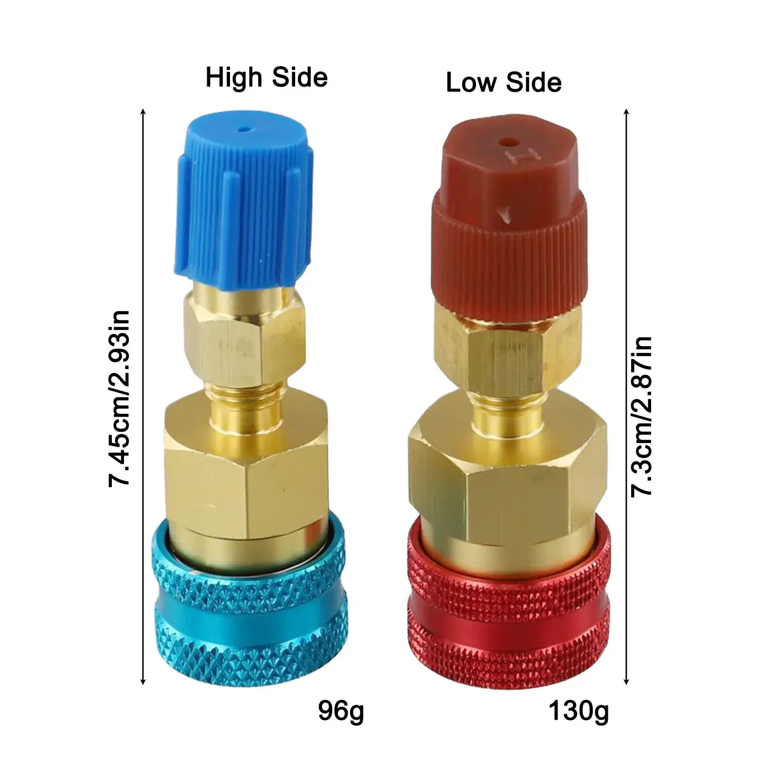 Adapter Quick Fitting Coupler For R134A To R1234YF High Low Side Adapter Fitting Connector Car Airconditioning Fitting Car Tools