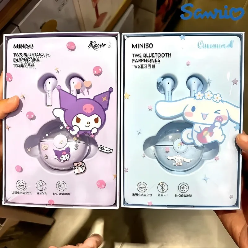 

Bluetooth-наушники Sanrio Kuromi с шумоподавлением и сенсорным управлением