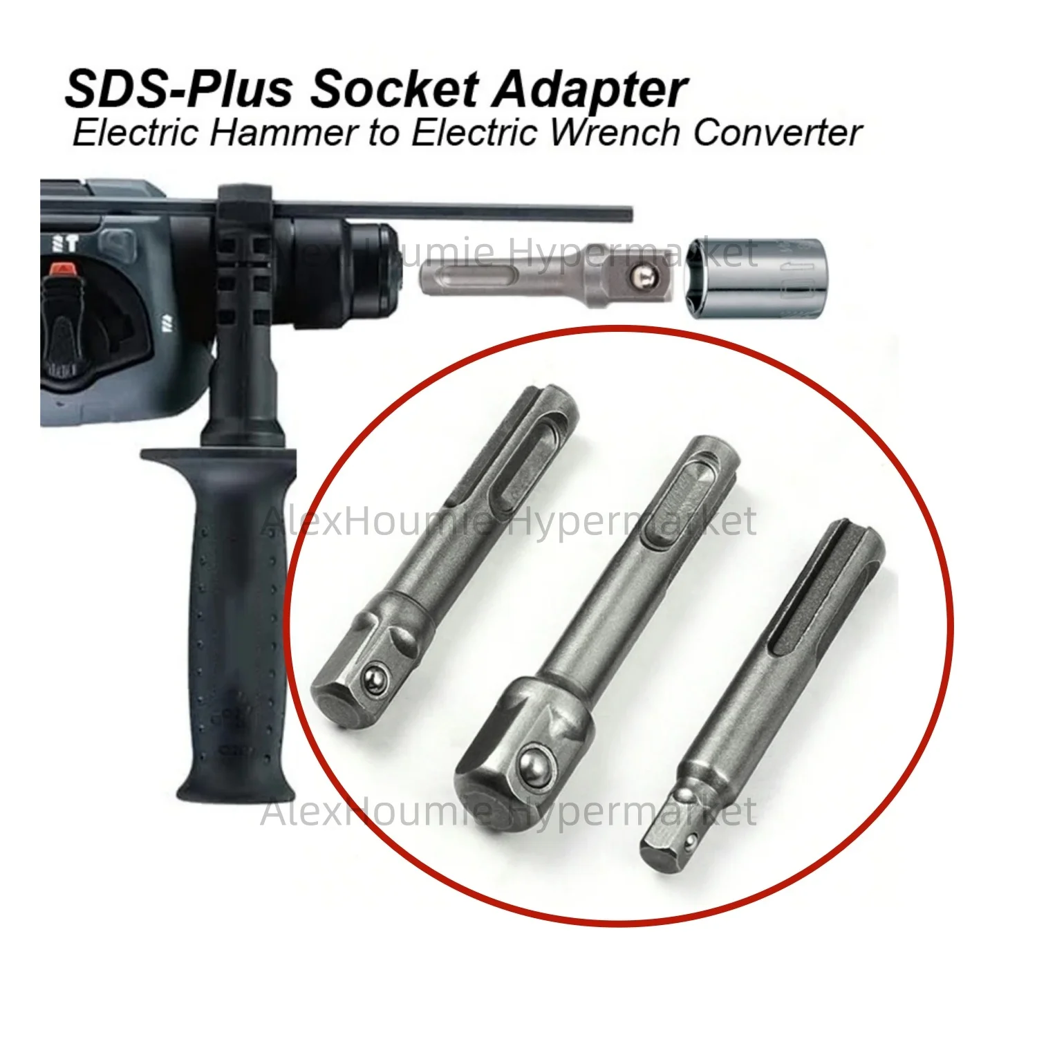 

Hammer Conversion Joint Electric Screwdriver Head SDS Handle Connecting Rod Impact Drill Chuck Sleeve Adapter Tool Accessories