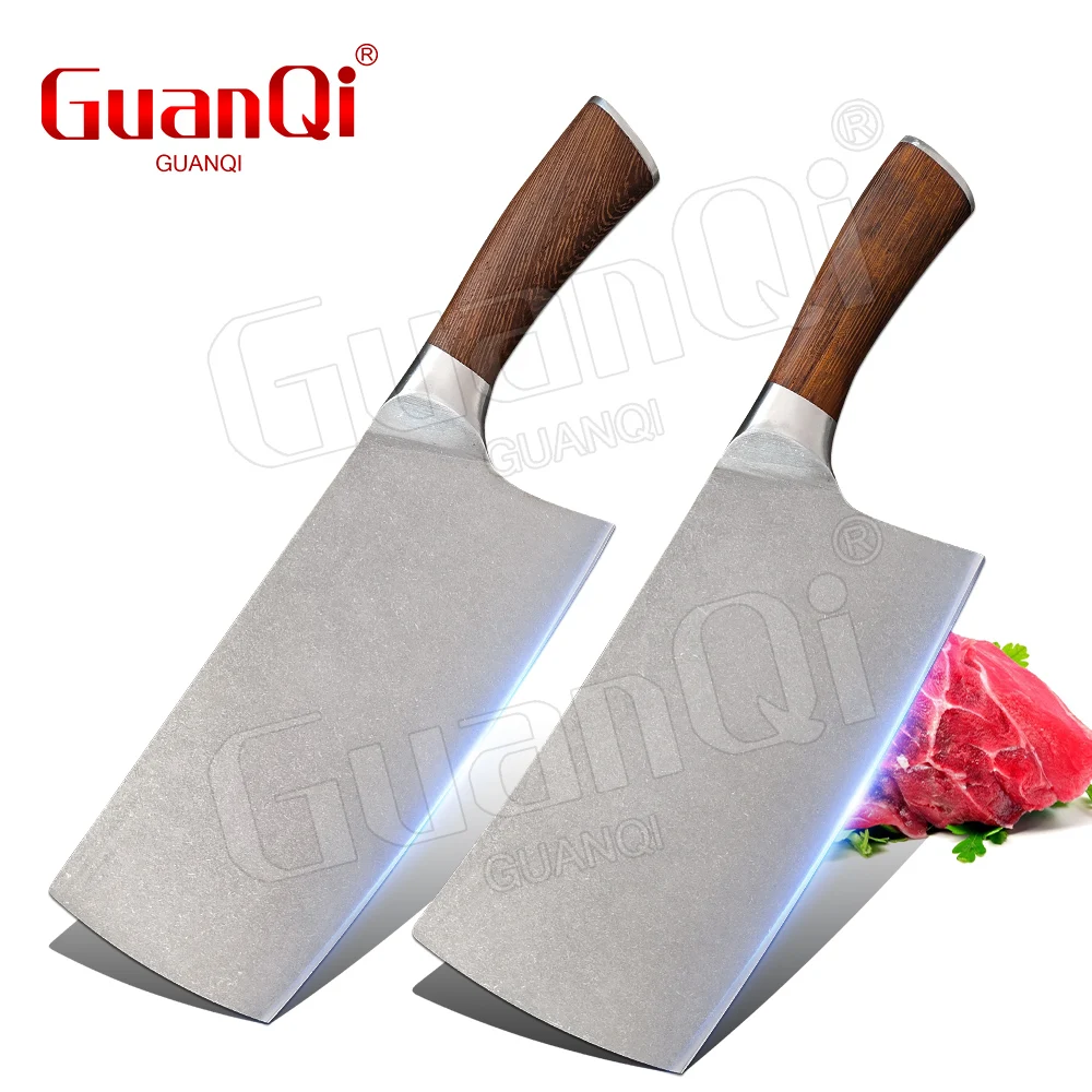 5cr15 Sharp Cleaver Kitchen Knife Vegetable Meat Chopping Butcher Cook Knife Stainless Steel Knife Comfortable Handle Chef Knife