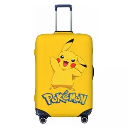 Juste de bagage de voyage Pokemon Pikachu personnalisée, housse de valise lavable, protecteur, convient à 18-32