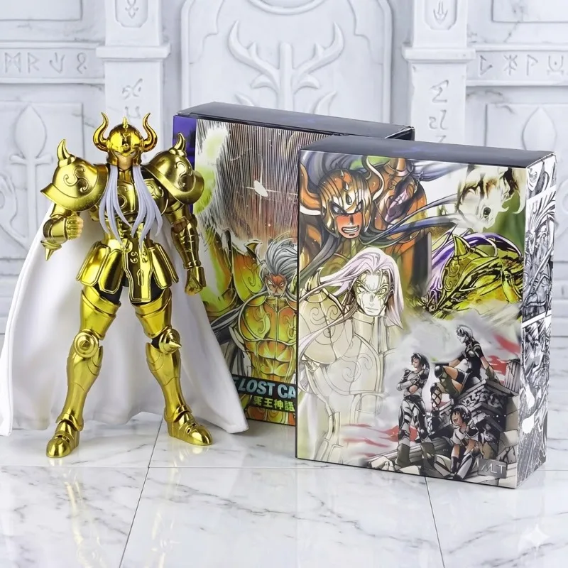 【Envio em 9H】 Novo em Estoque Saint Seiya MST LC The Lost Canvas Myth EX Taurus Hasgard Action Metal Armor Figure Model