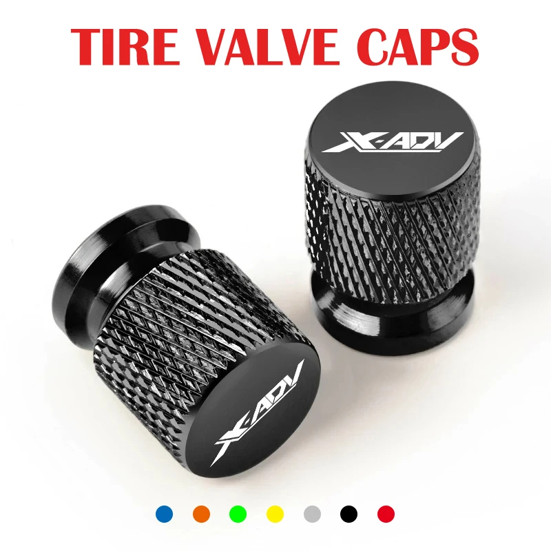 2PCS Motorcycle Accessories CNC Aluminum Tire Valve Air Port Stem Cover Caps For HONDA X ADV X-ADV XADV 750 2021-2022 2023 2024