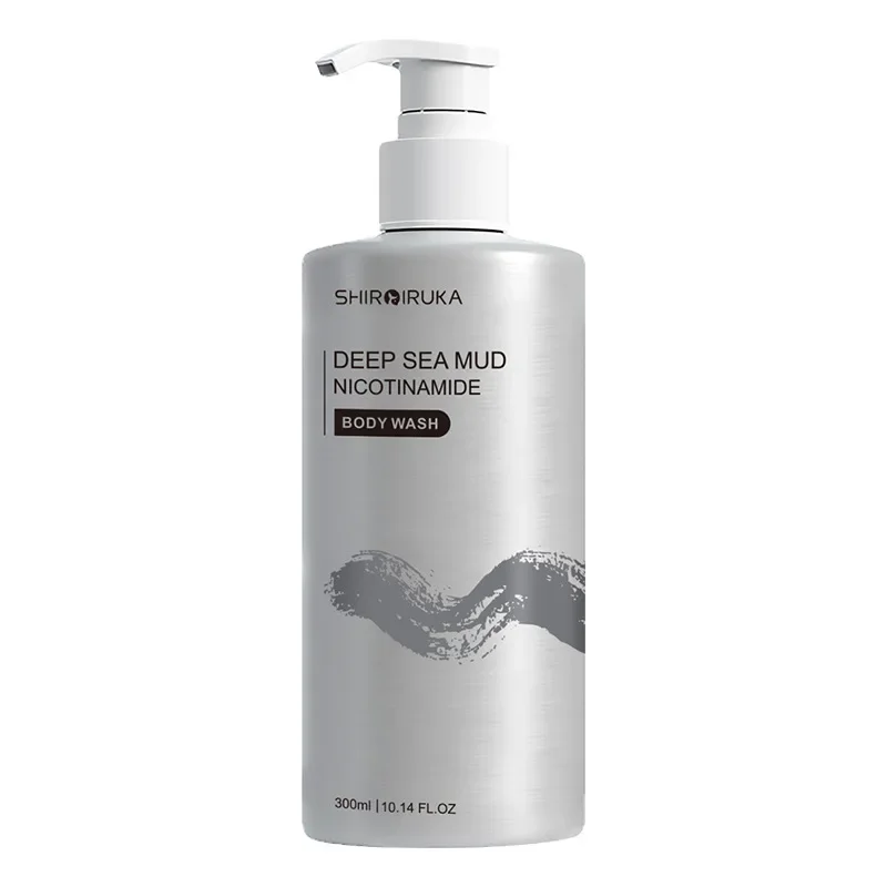 White Dolphin Nicotinamide Deep sea Mud Body Wash Exfoliate, Whiten, Moisturize and Replenish Shower gel Skin care