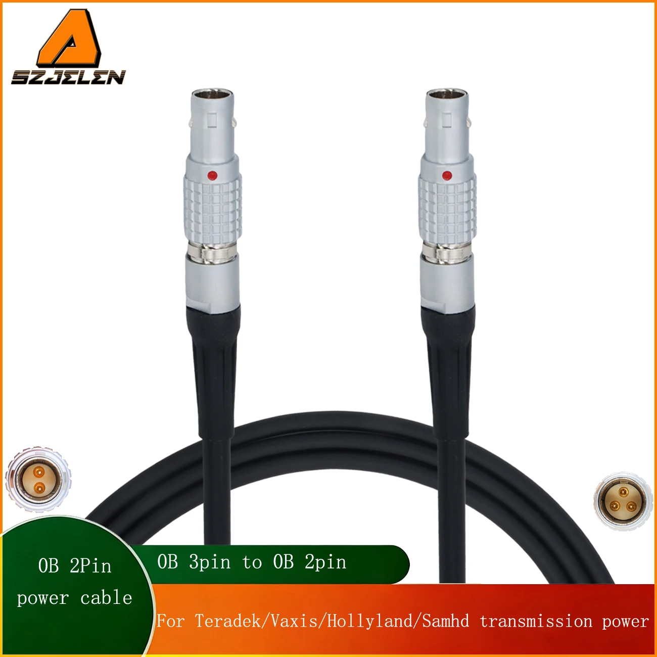 Hot Sale Power Cable Steadicam M2 0B 3Pin To 0B 2Pin For SmallHD/Teradek/Vaxis Image Transmission and Monitor