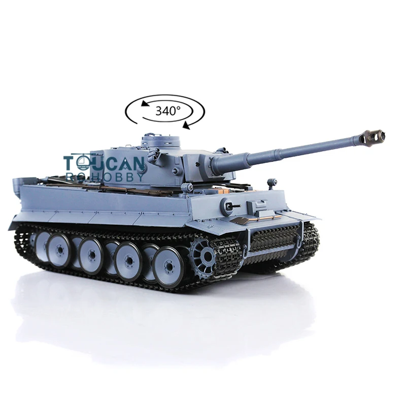 

Heng Long 2.4Ghz 1/16 TK7.0 Plastic German Tiger I RTR RC Tank Model 3818 Infrared Battle Military Vehicle Toy TH17233