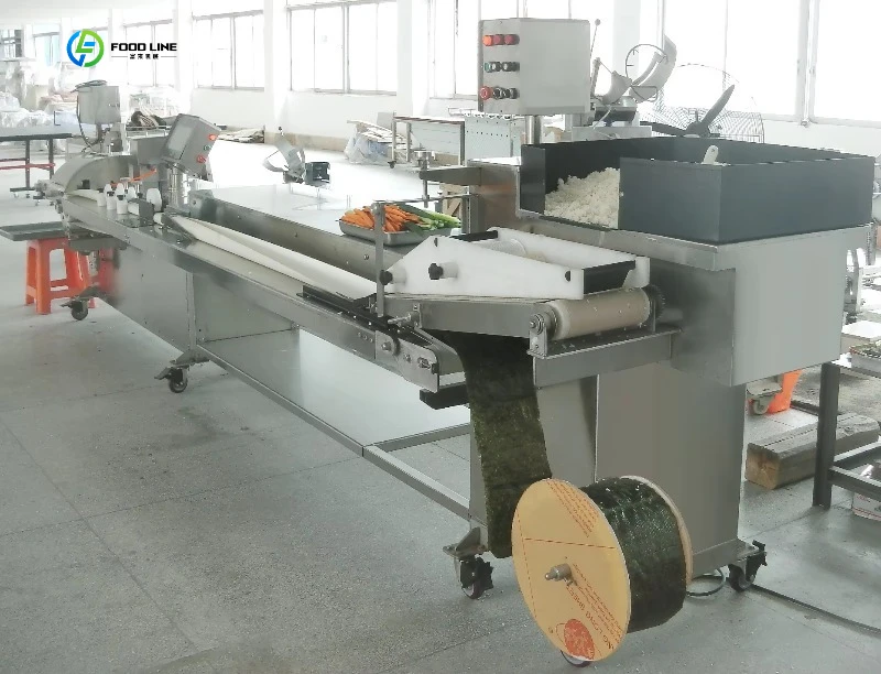 Customized Factory Supply Full Automatic Sushi Machine Onigiri Maker Production Line Machine Automatic Sushi Roll Machine