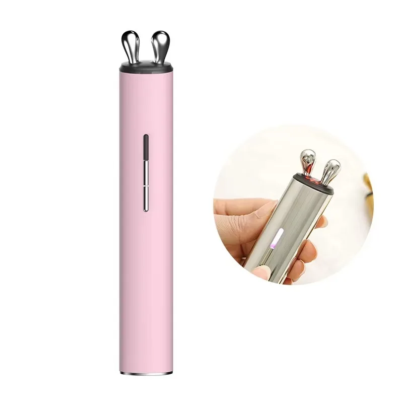Skin-friendly Steel Jawline Sculpting Roller Patented 3D Rotating Design Dual-Area Facial Shaping Massager