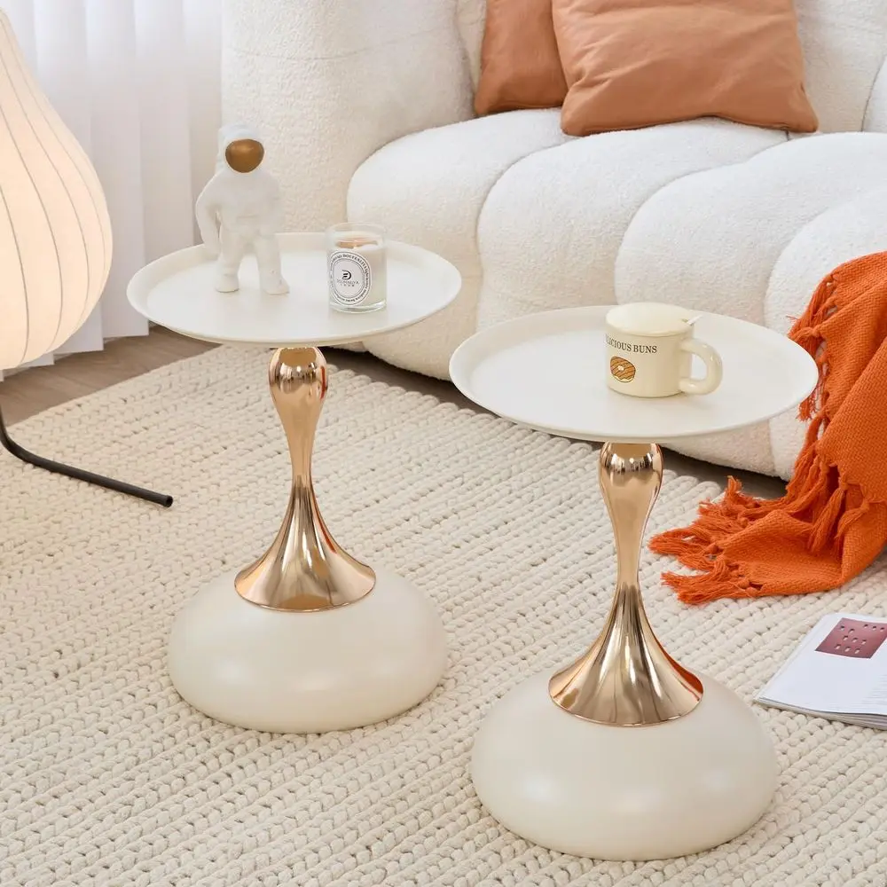 

Side Table - Featuring a Unique Design, Ideal for Use in Living Rooms, Cafes, Dining Rooms, Bedrooms, and Outdoors - A Fashionab