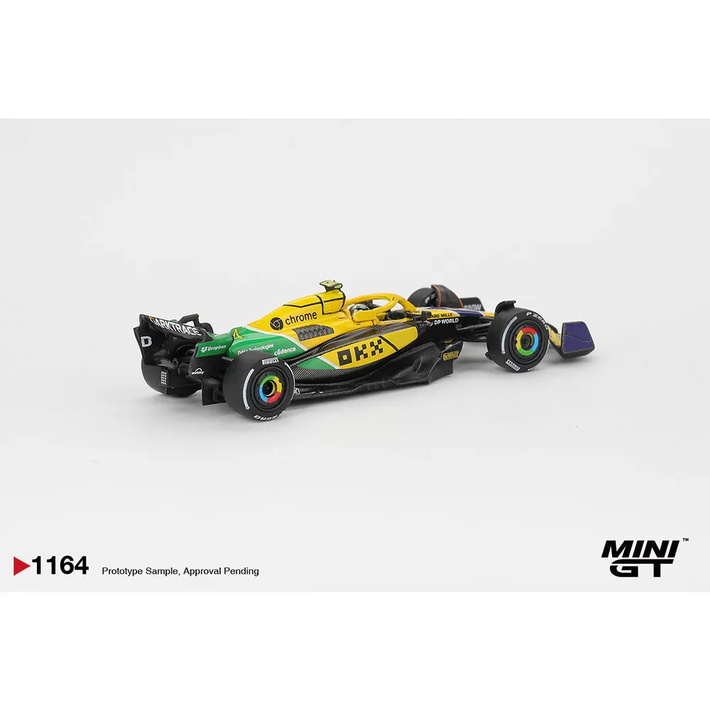 Przedsprzedaż MINIGT 1/64 Model odlewany McLaren MCL38 # 4 Lando Norris 2024 F1 2024 Monaco GP Model o wysokiej wydajności w opakowaniu blisterowym