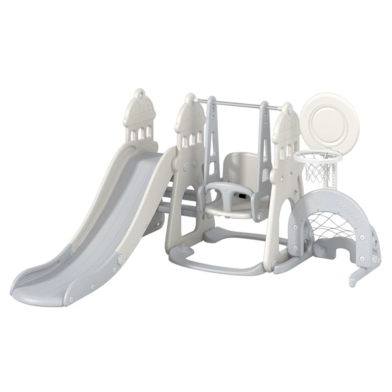 Safety Children's Toy Slide Swing Basketball Stand One-piece Kids Castle Combination Slide