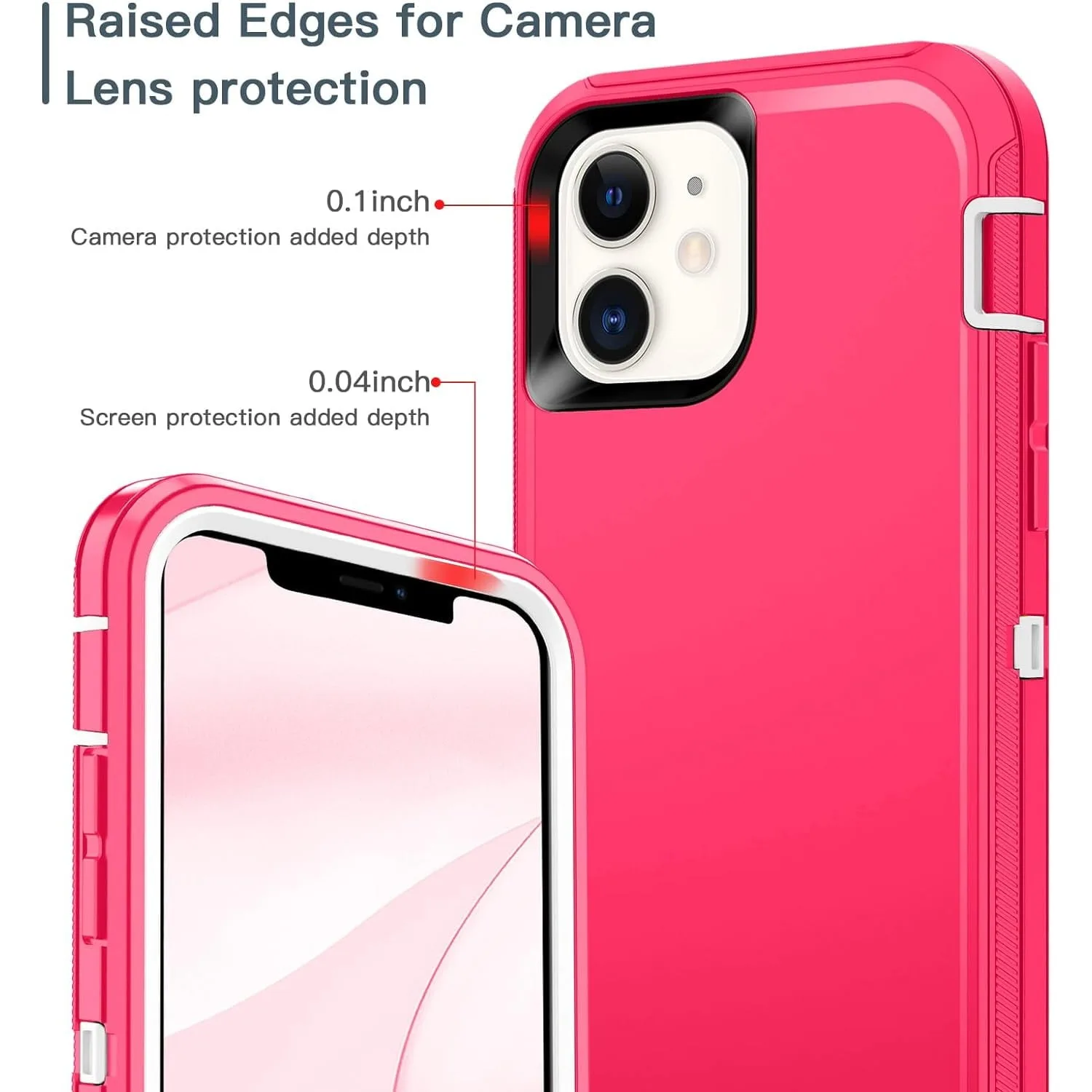 Hybrid Case Cover for iPhone 11 12 13 14 15 16 ProMax Shockproof Rugged Protection Armor Heavy Duty 3-Layer Durable Cover Case