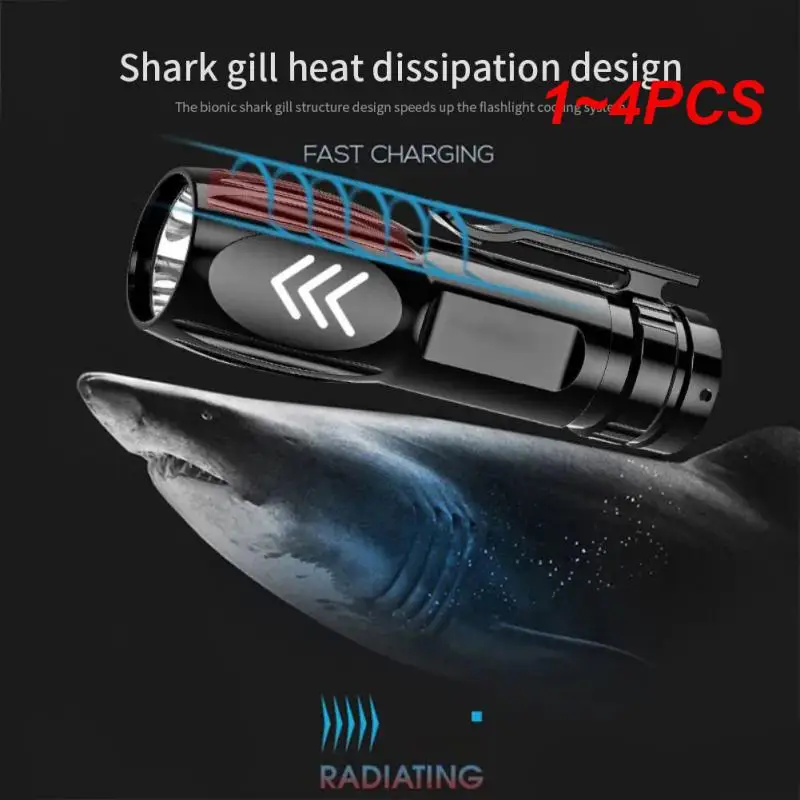 

Фонарик светодиодный уличный с зарядкой от USB, 1-4 шт.