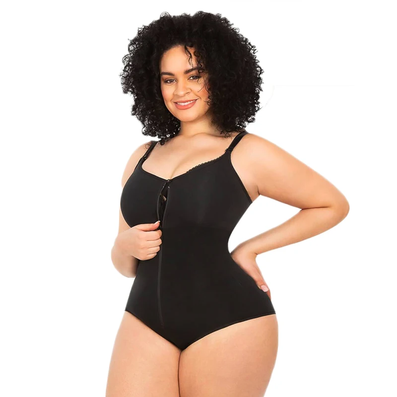 Hiphugger Body Shaper with Bra | Butt Lifter Tummy Control  Fit Everyday Front Zip Sculpting Shapewear Panty