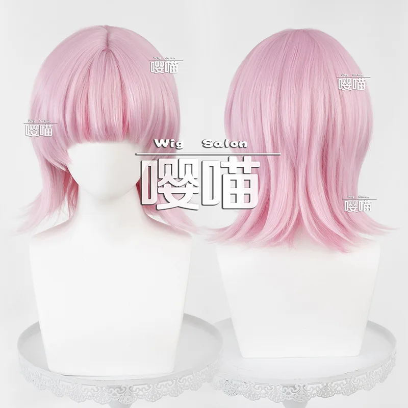 

Game Polyester Polyurethane Synthetic Hair Short New Mixed Color Cosplay Wigs Heat Resistant Hair Halloween Party Wigs +Wig Cap
