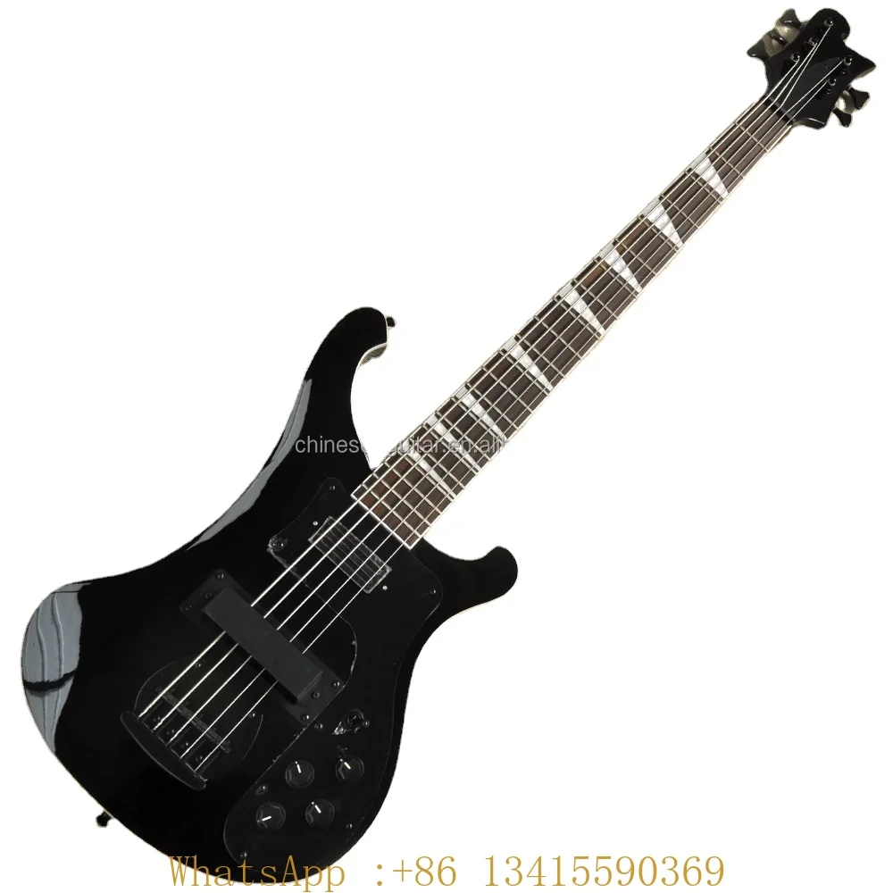 

Flyoung Black Electric Bass Guitar 5 Strings Bass Cheap Price Electric Bass