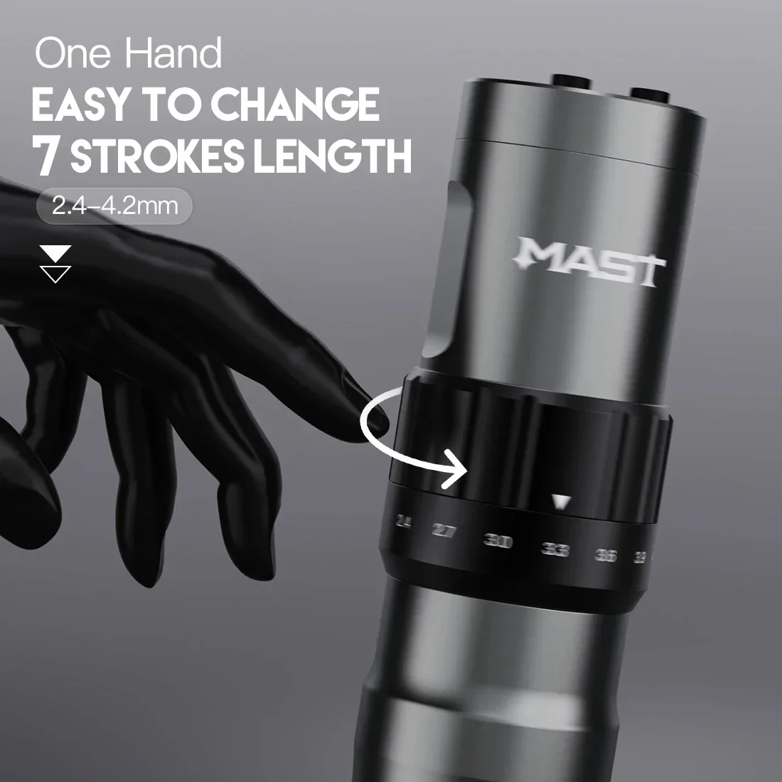 Mast Fold 2 Coreless Motor Power By Mcore-c2 Adjustable 7 Stroke Length Changeable Wireless Or Wire Battery RCA Machine