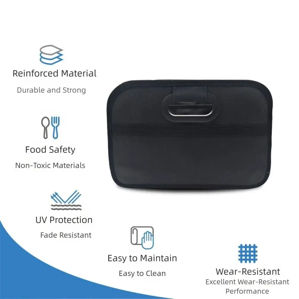 

Оксфордский складной органайзер для багажника внедорожника, вместительный отдельный ящик для хранения автомобиля, очень толстый с сетчатым карманом