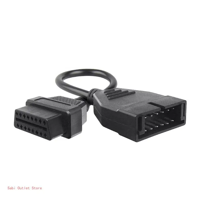 

Potable OBD1/OBD2 Adapter Cable Conversion Cable 16 Pin Connector Car Accessory Suiatble for Automotive Professionals