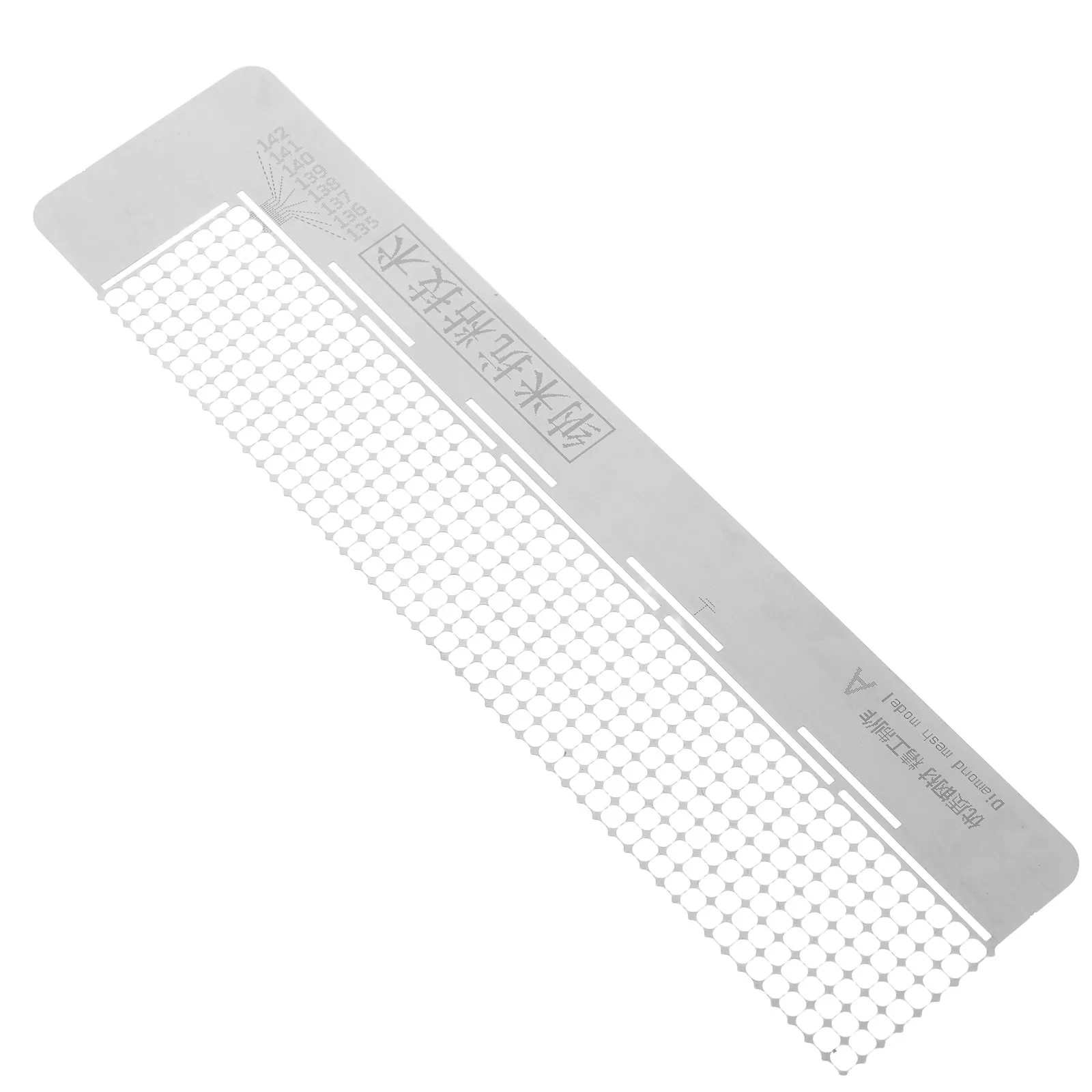 

Stainless Steel Diamond Art Mesh Ruler DIY Drawing Tool Painting Accessories Craft Ruler Diamond Aligning Tool for Projects