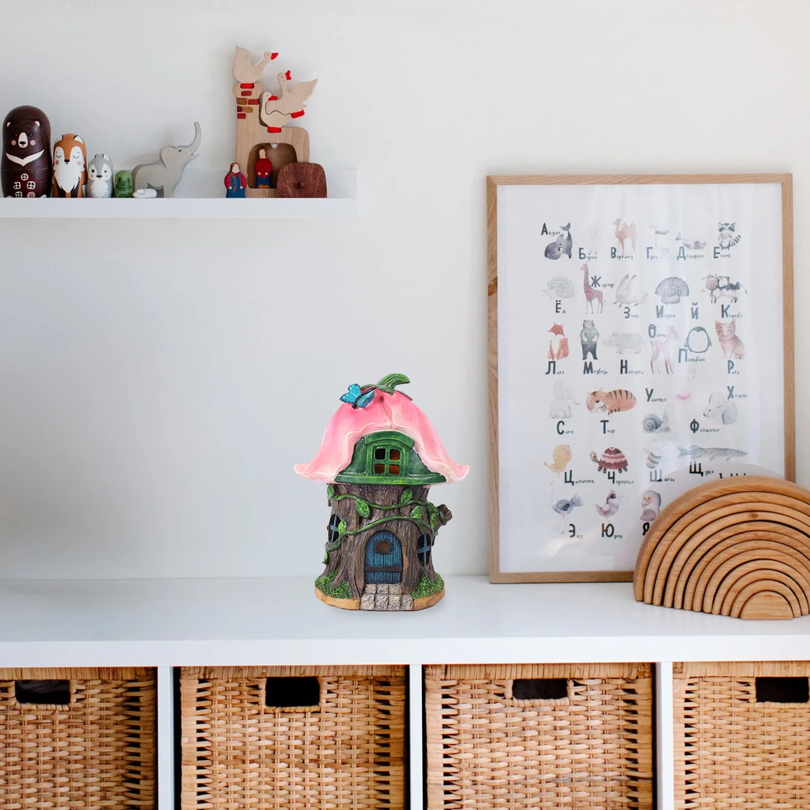 

Fairy Garden Statue Solar Light Adorable Creative Decorative Resin Home Patio Yard Decor Outdoor Solar Light Ornament