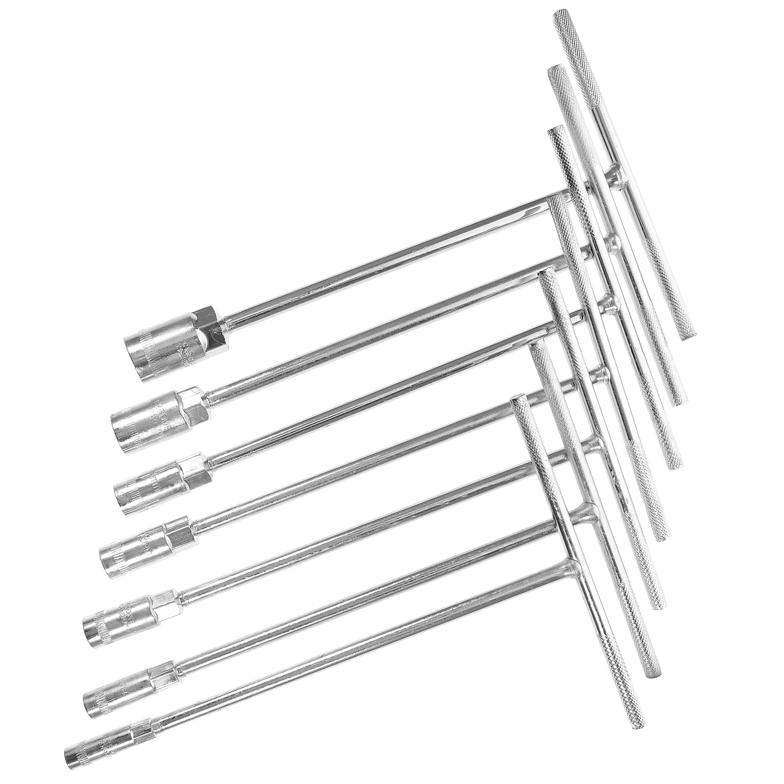 

7 Pcs T Handle Socket Wrench Set 8mm 10mm 12mm 13mm 14mm 17mm 19mm Vanadium Steel High Hardness Metric Sizes Thin