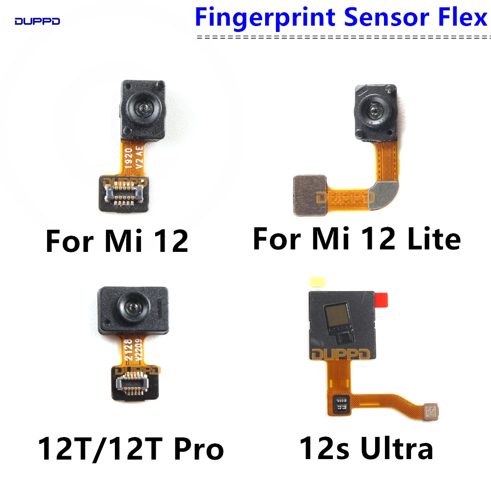 For Xiaomi 13 12 Lite 12T Pro 12S Ultra 13T Pro Under Screen Fingerprint Sensor Touch ID Flex Cable Repair Parts 12SUltra