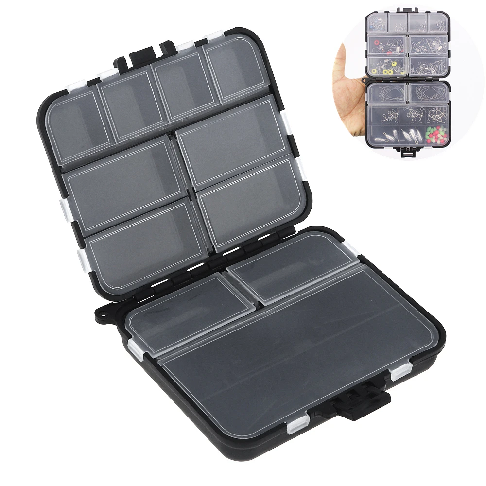 

Double Sided Folding 26 Activity Compartments Carp Fishing Tackle Box for Fishing Hook Swivel Ring Lures and Accessories